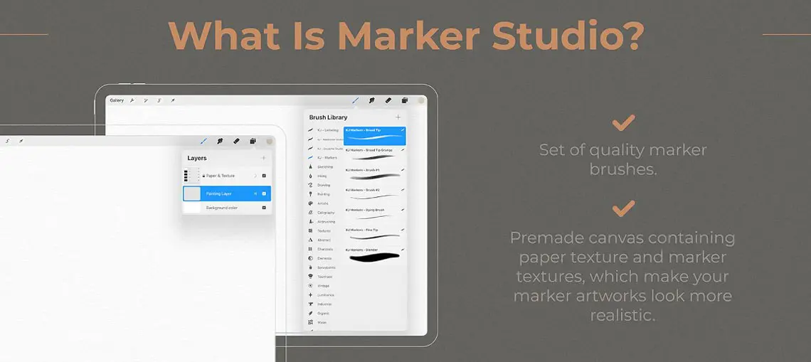 Realistic Procreate Marker Kit