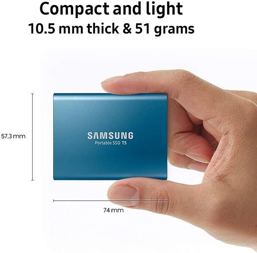 SAMSUNG T5 Portable SSD 1TB