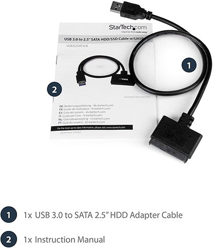 StarTech.com SATA to USB Cable