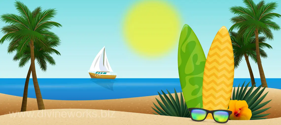 Download Free Summer Vacation Vector by Divine Works