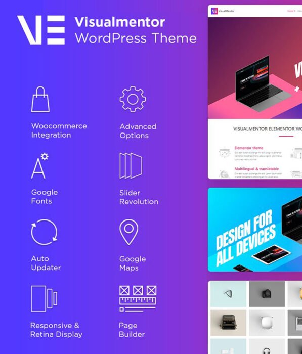 VisualMentor Elementor WP Theme