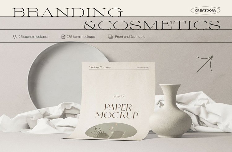 Branding&Cosmetics mockup pack