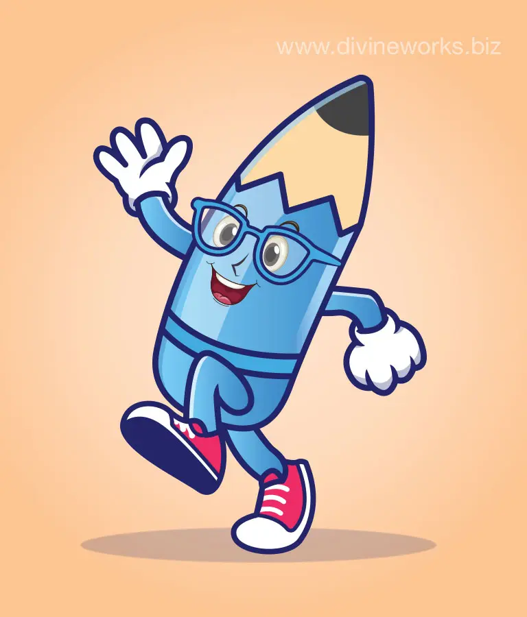 Download Free Cartoon Pencil Vector Art by Divine Works