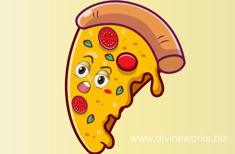 Download Free Cartoon Pizza Vector Art by Divine Works