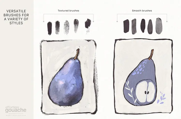 Gouache Brushes for Procreate