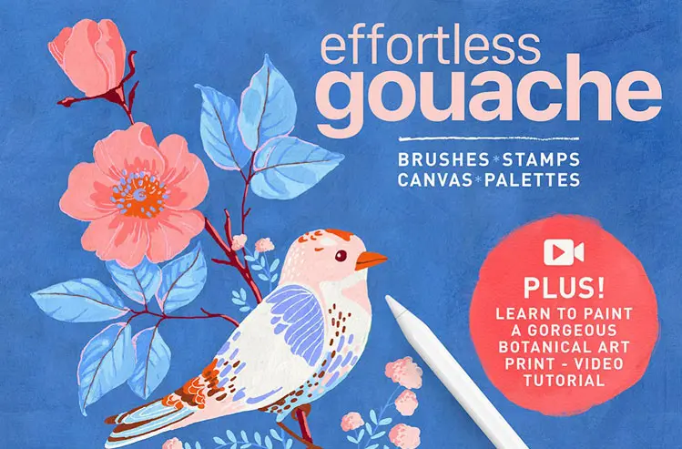 Gouache Brushes for Procreate