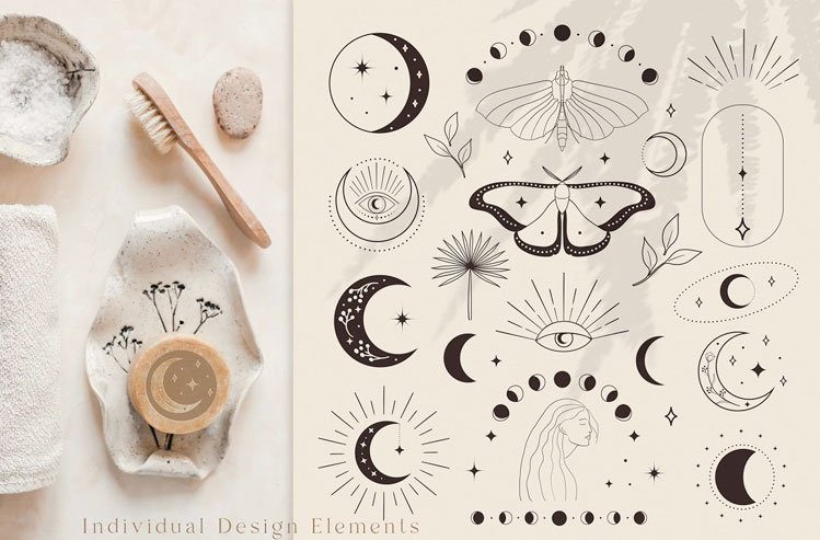 Logo Designs Elements Patterns