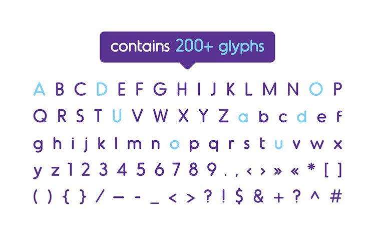 Oduda - Rounded Typeface