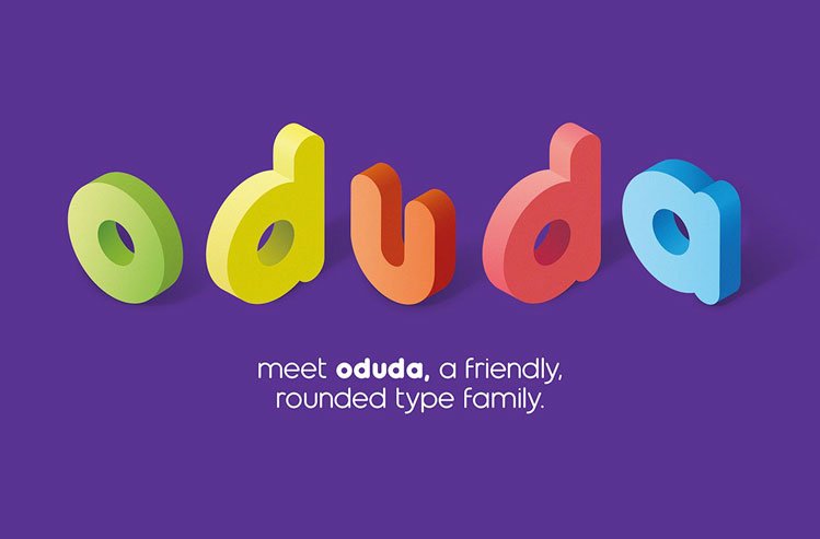 Oduda - Rounded Typeface