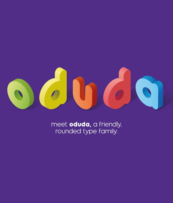 Oduda - Rounded Typeface