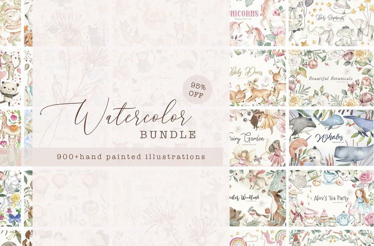 SALE! Watercolor Bundle