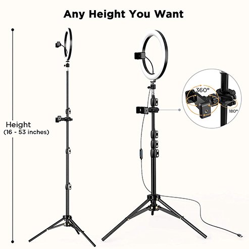 Selfie Ring Light with Tripod Stand