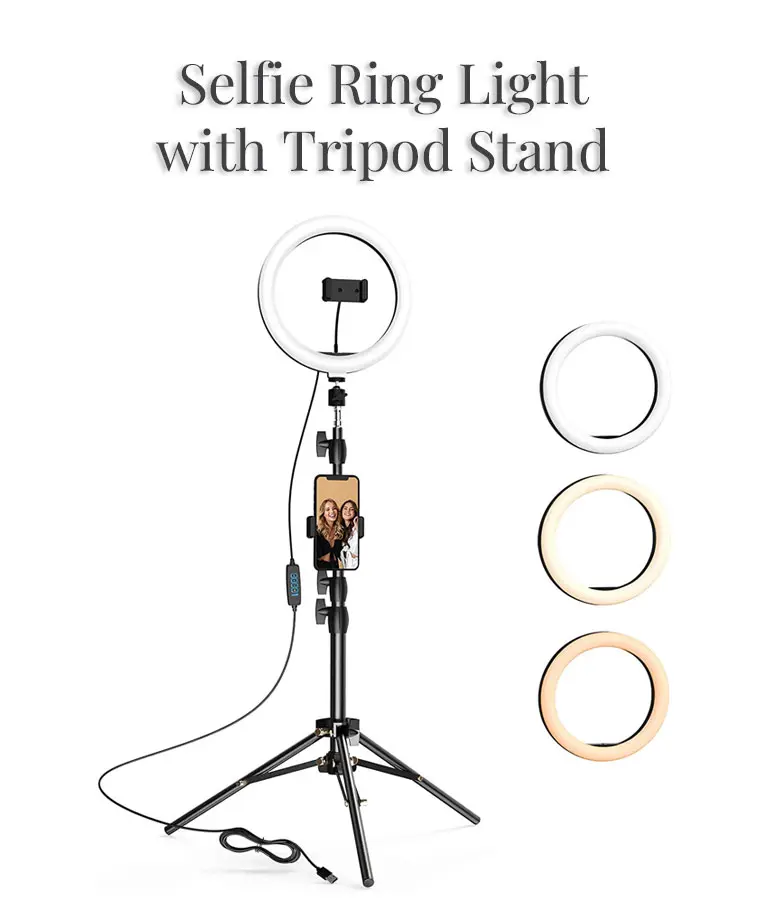 Selfie Ring Light with Tripod Stand