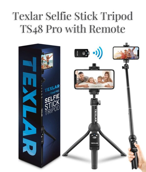 Texlar Selfie Stick Tripod TS48 Pro with Remote