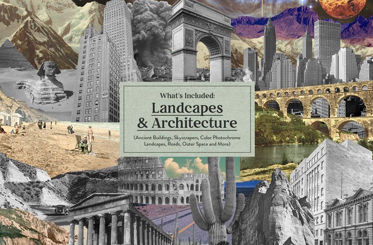 Vintage Collage Creator 750+ Assets