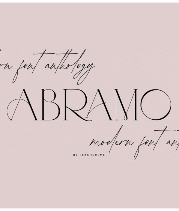 ABRAMO// Modern Font Duo