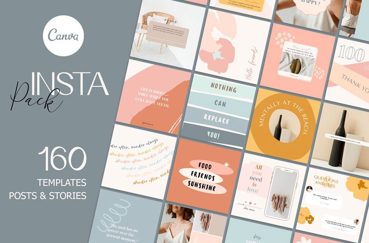 BUNDLE Instagram Templates | CANVA
