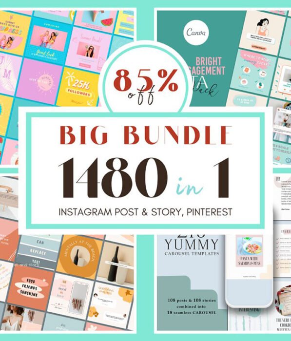BUNDLE Instagram Templates | CANVA
