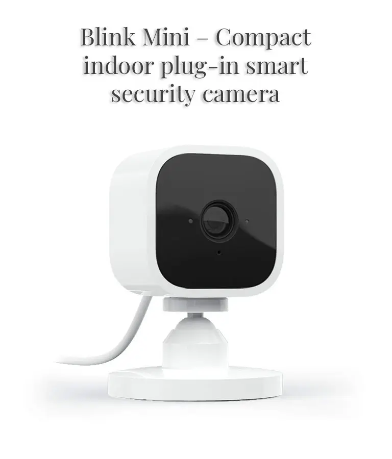 Blink Mini – Compact indoor plug-in smart security camera