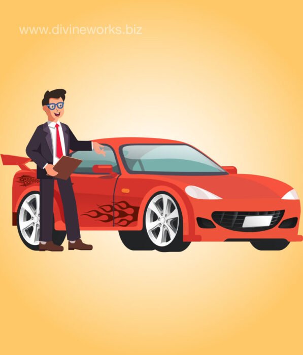 Download Free Car Dealer Vector Art by Divine Works