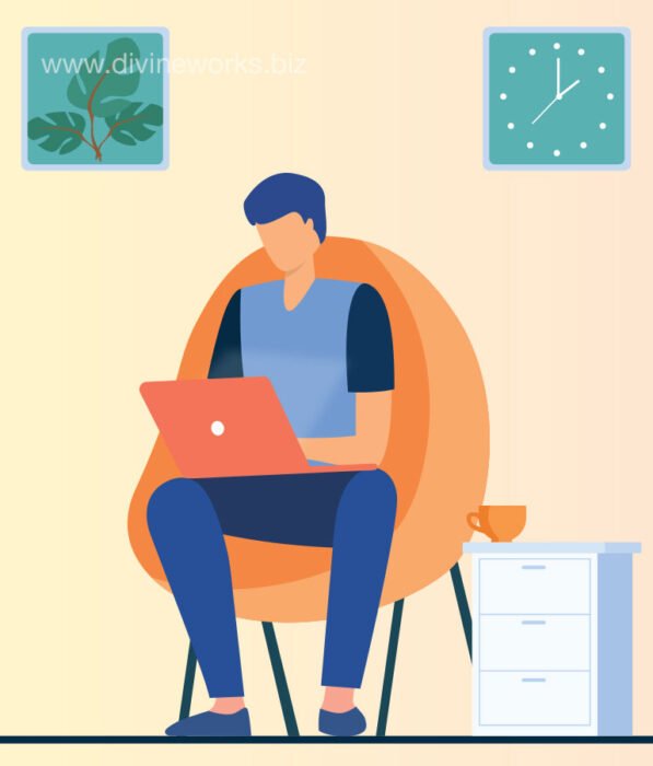 Download Free Freelancer Vector Illustration by Divine Works