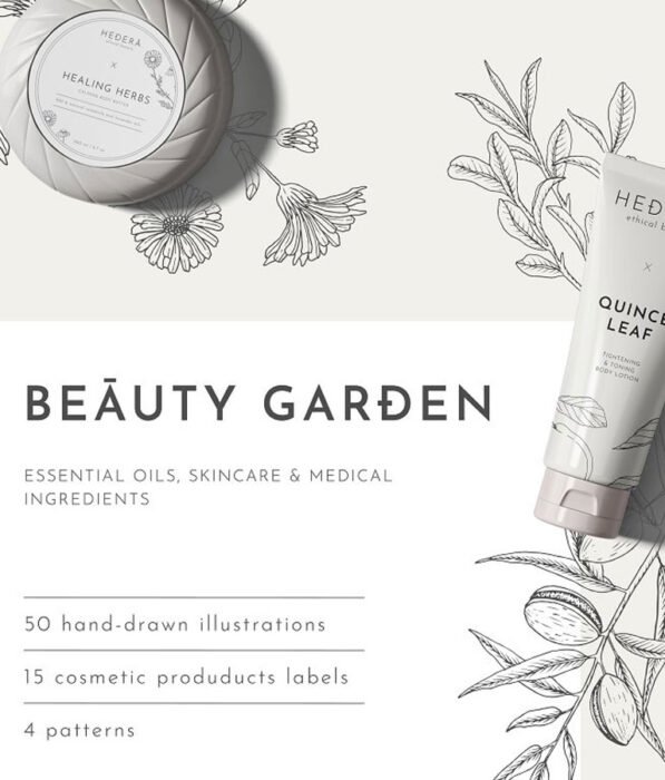 Plants, herbs, nuts & fruits pack