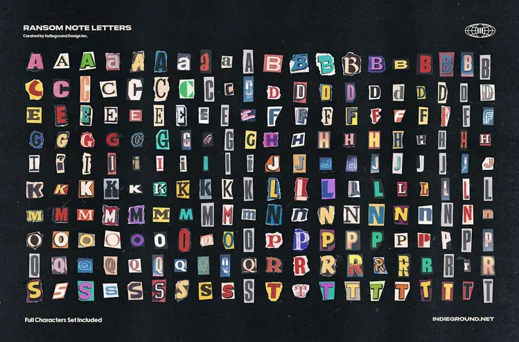 Ransom Note Letters