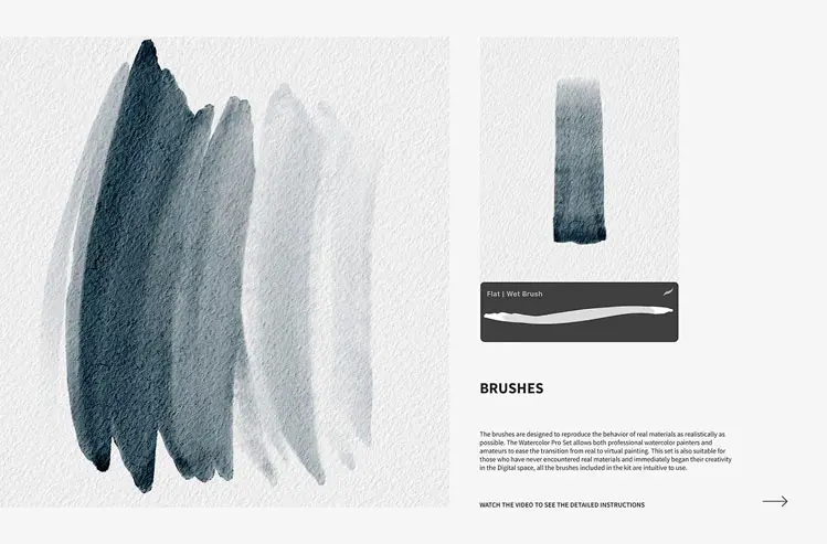 Watercolor Pro Set for Procreate