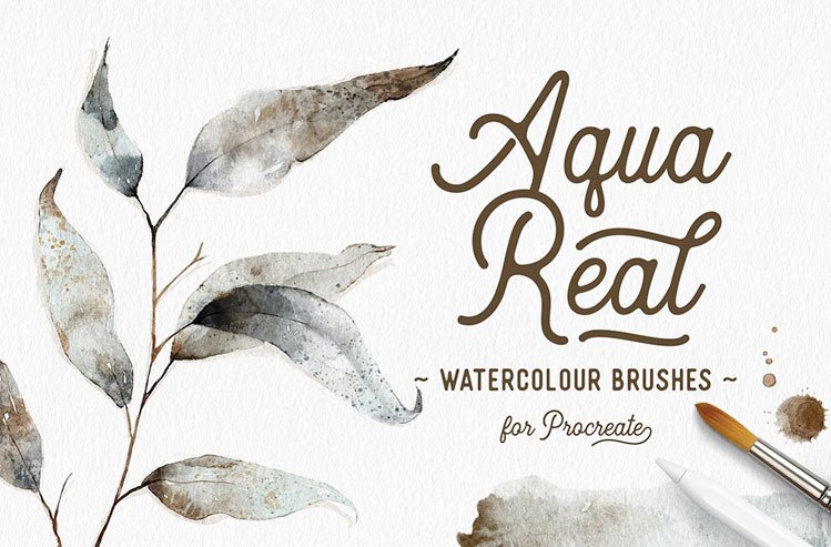 AquaReal Procreate Watercolor Set