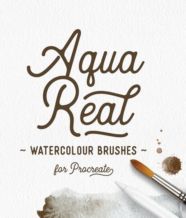 AquaReal Procreate Watercolor Set