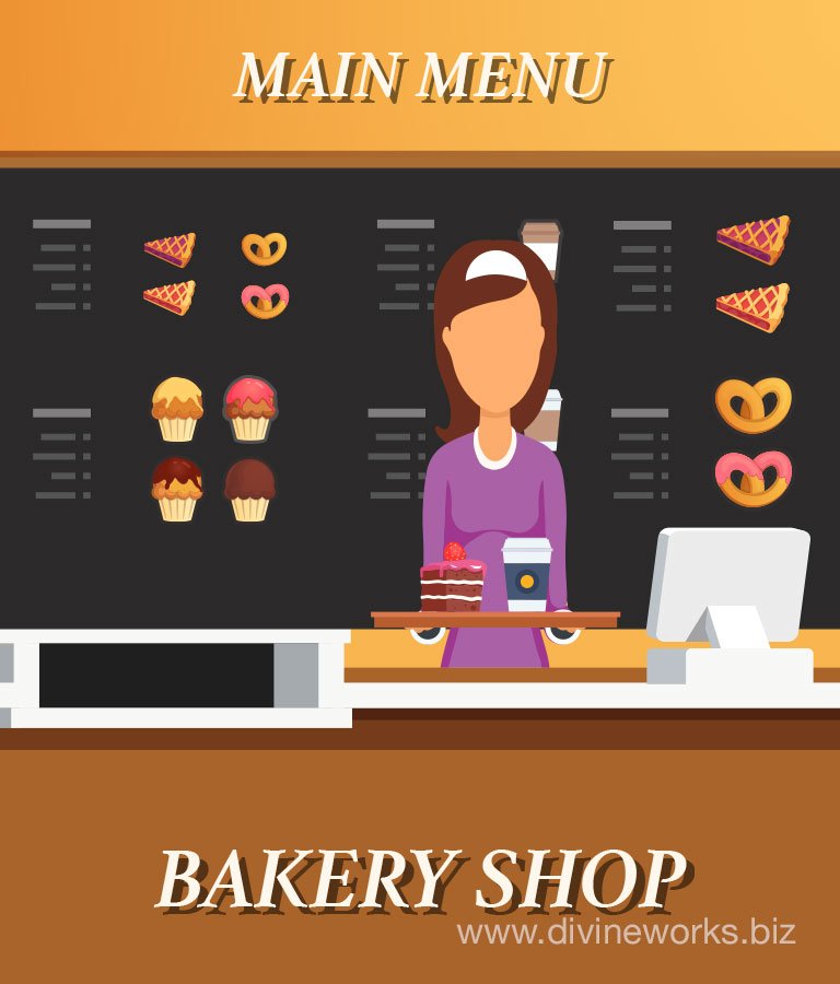Bakery Shop Vector Art