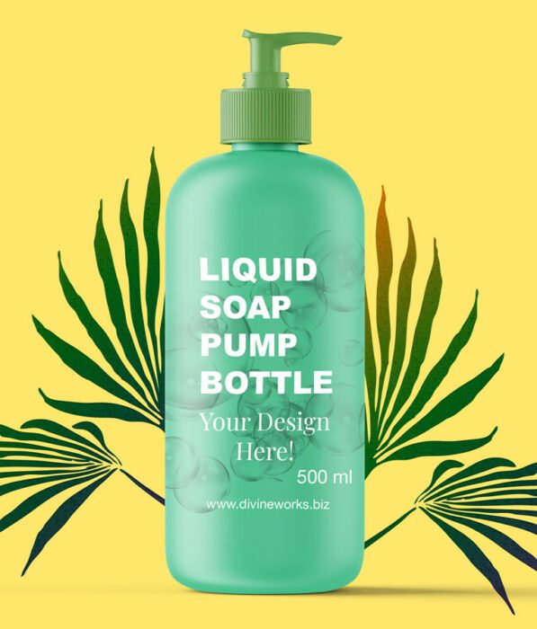 Cosmetic Pump Bottle Mockup