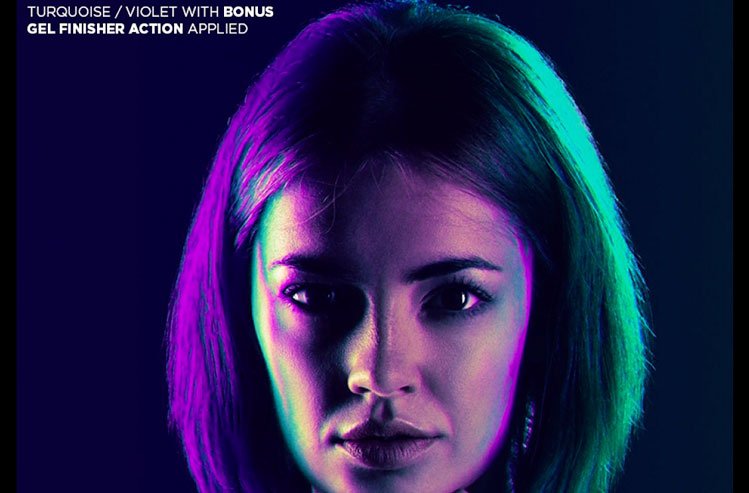 Dual lighting Gel Photoshop Action