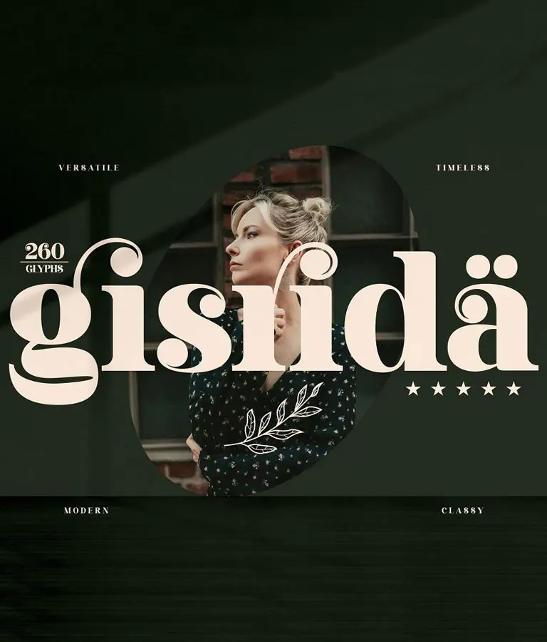 Gisrida Modern Serif Font