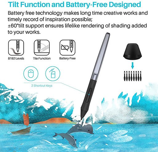 Huion H610 Pro V2 Graphic Drawing Tablet