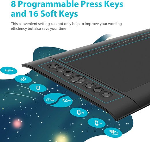 Huion H610 Pro V2 Graphic Drawing Tablet