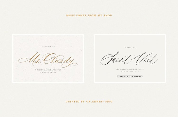 Modern Calligraphy Font Bundle