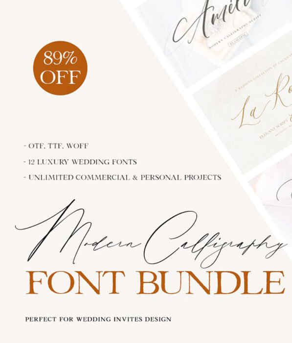Modern Calligraphy Font Bundle