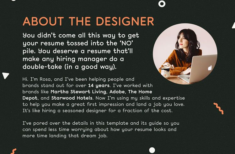 Modern Resume Template CV