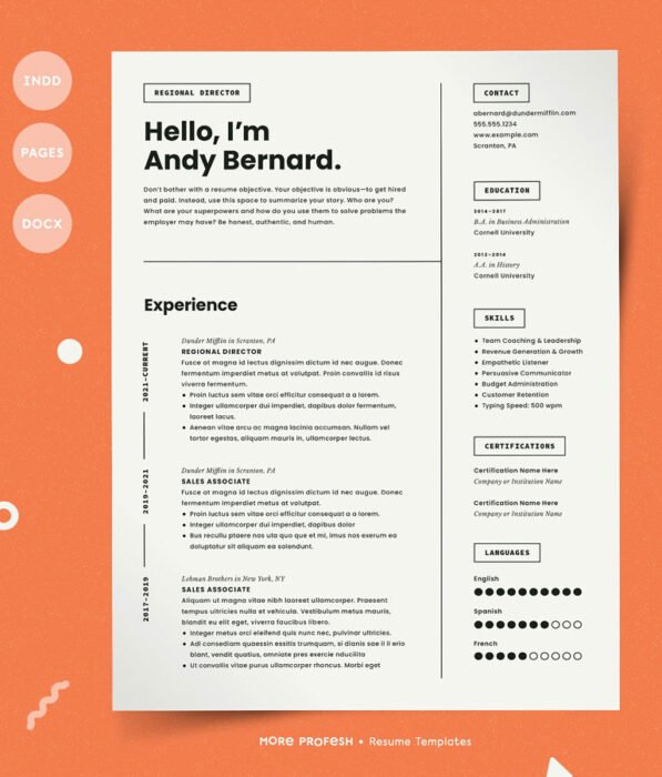 Modern Resume Template CV