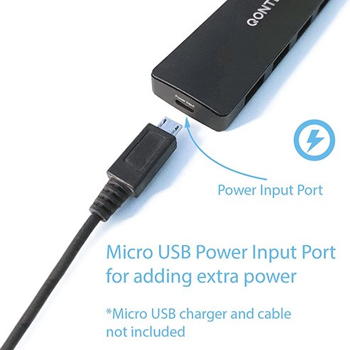 Qontek USB Hub with Power Input Port