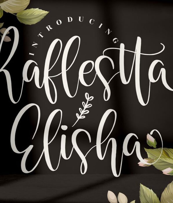 Raflestta Elisha Beautiful Script