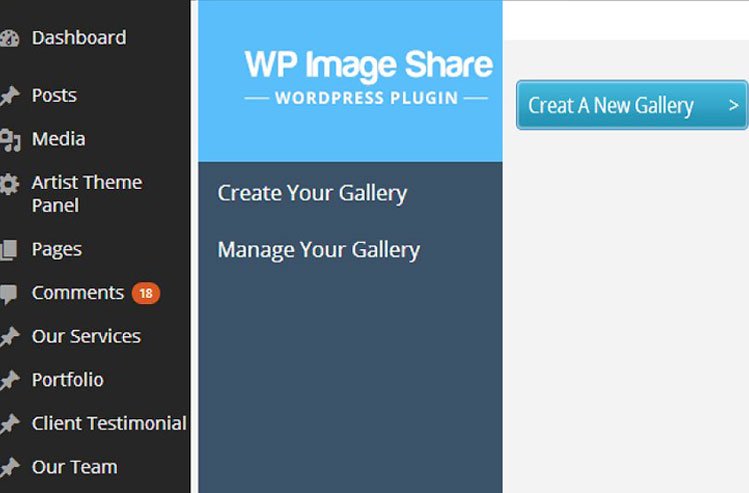 WP Image Share Plugin