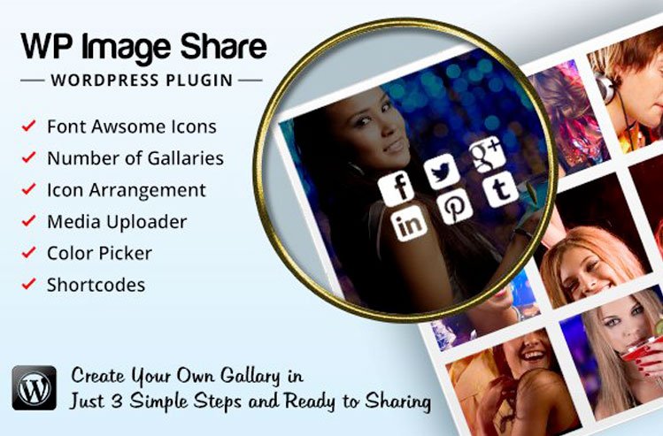 WP Image Share Plugin