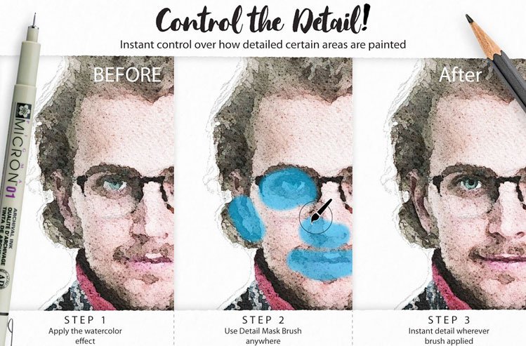 Watercolor Portrait Effect PRO