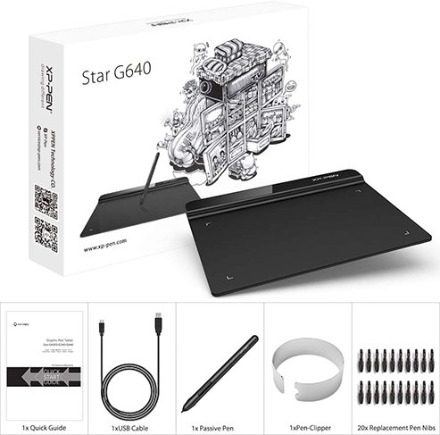 XP-PEN StarG640 6x4 Inch Ultrathin Tablet Drawing