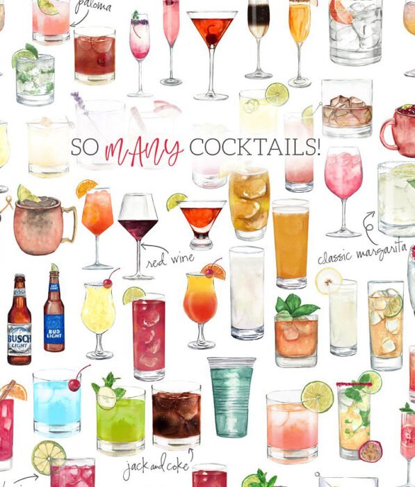 Cocktail Clipart Set