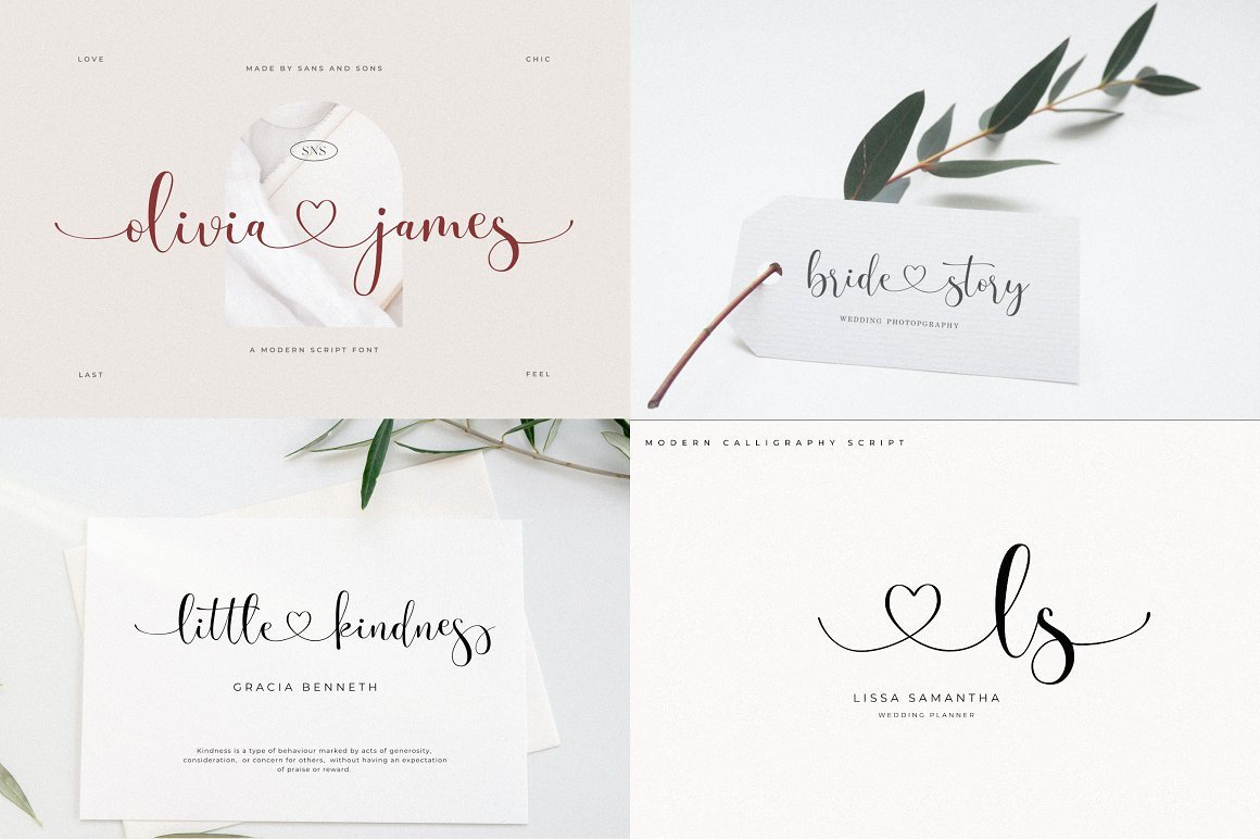 Modern Elegant Font Bundle