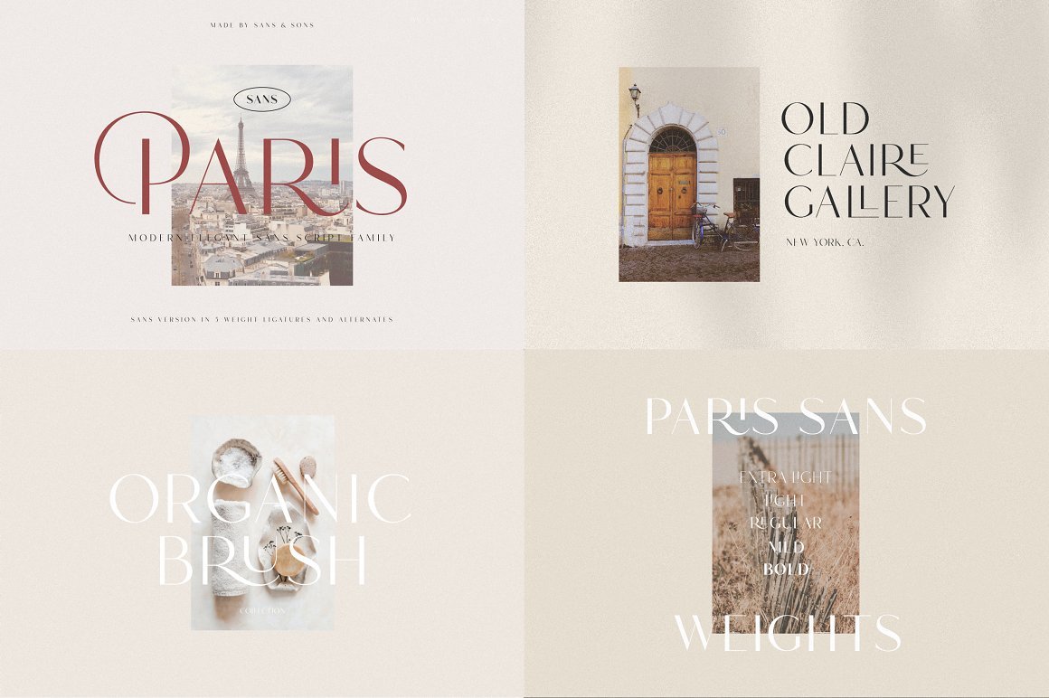 Modern Elegant Font Bundle