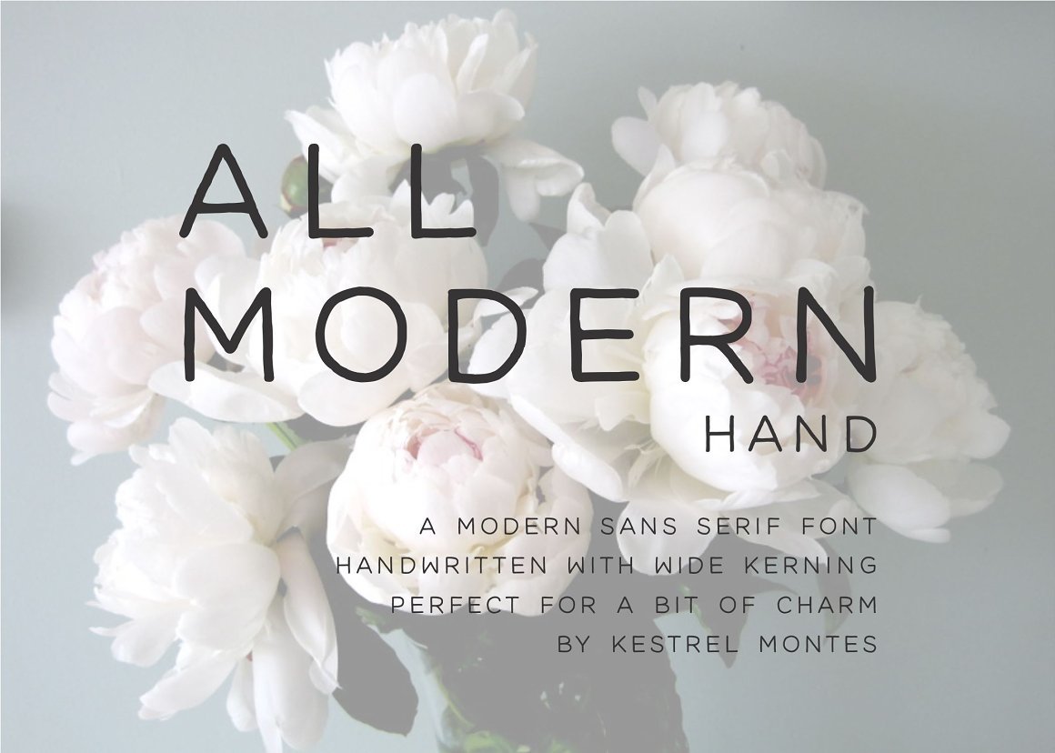 All Modern Hand Font